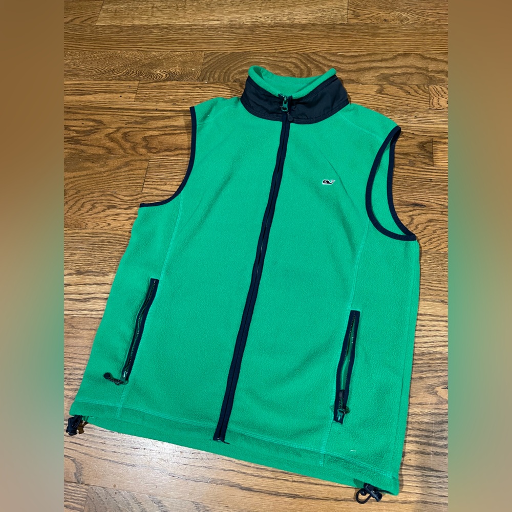 Vineyard Vines Men’s Fleece Vest Jacket Size Small |green
